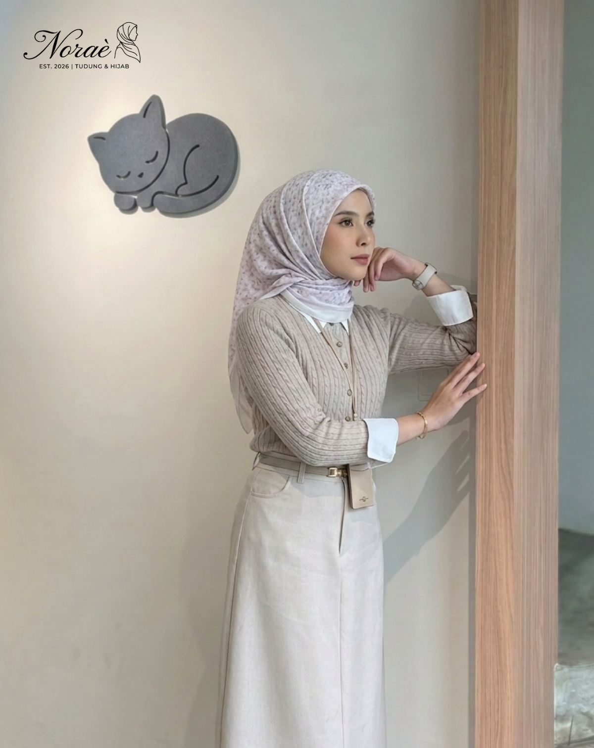 TUDUNG BAWAL PRINTED BIDANG 48 Cotton Voile Garden Fly Design